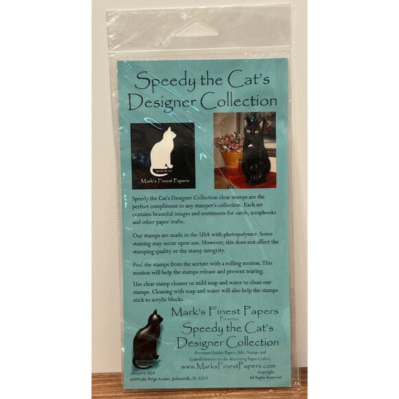 Speedy The Cats Designer Collection Clear Stamps Set Planted With Love Floral - Picture 3 of 5